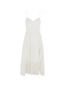 Платье на бретелях-спагетти Erika Cavallini, белый