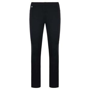 Спортивные женские черные спортивные брюки стрейч Lacoste, черный