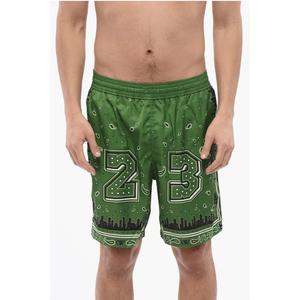 Шорты для плавания с принтом банданы Off-White, Green