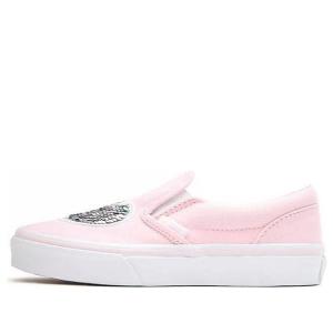Кроссовки slip-on k shoes pink Vans, розовый