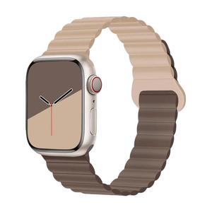 Ремешок Wepro для часов Apple Watch Series 10, 225 мм, бежевый/коричневый