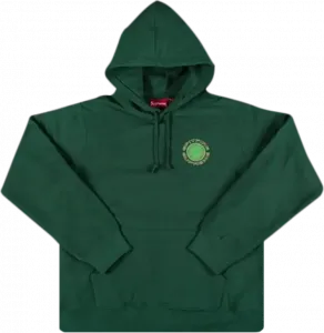 Толстовка Supreme x Spitfire Hooded Sweatshirt 'Green', зеленый