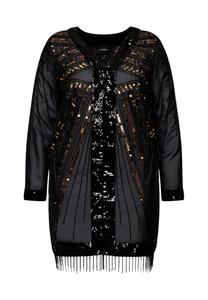 Летняя куртка SEQUINED EMBROIDERED Ulla Popken, черный