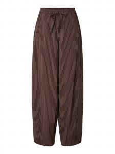 PIECES Широкие брюки в коричневом цвете