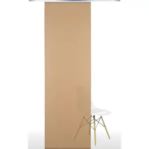 Раздвижная гардина на липучке, 1 шт., размеры ВxШ: 245x60 см, без панели для каретки Liedeco, Kaffee