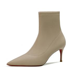 MERY CAREY MO Женские черные ботильоны без подкладки [6 см], цвет Black Unlined[6CM]