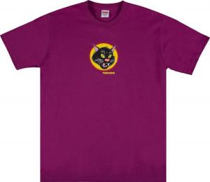 Футболка Supreme Black Cat Tee 'Magenta', розовый