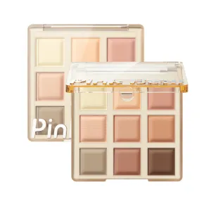 Pink Bear Палетка теней для век Pinkbear Girlish Dream с девятью оттенками, контуринг, матовое покрытие, подчеркивание глаз, шиммер