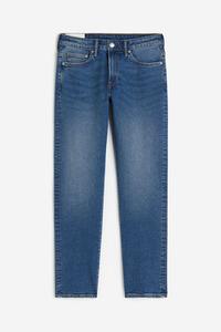 Джинсы H&M Straight Regular, темно-синий