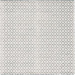 Ковер SAFAVIEH, 183 x 183 см, Vermont Collection, Ivory & Green, ручной работы из шерсти, идеален для помещений с высокой проходимостью в гостиной, спальне (VRM304Y)