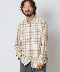 Фланелевая рубашка в шотландскую клетку, японский крой.