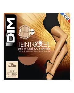 Летние прозрачные колготки Teint de Soleil с натуральным эффектом Dim, светло-коричневый