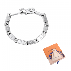 браслет Ouis Vuitton 0921 Onogram Tied Up LOUIS VUITTON, серебряный