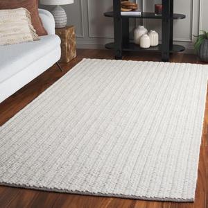 Ковер SAFAVIEH, 122 x 183 см, Natura Collection, Ivory, ручной работы из шерсти, идеально для гостиной, столовой, спальни (NAT706A-4)