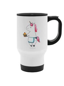 Термокружка-кекс Единорог без надписей, белого цвета Mr. & Mrs. Panda