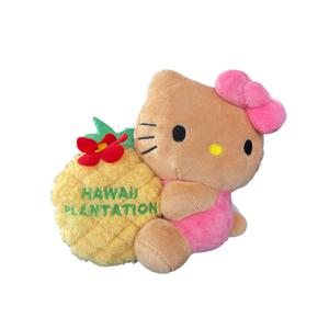 Плюшевая кукла Hello Kitty Hawaii Pineapple Farm высотой 15 см Sanrio