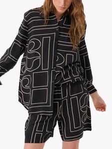 Рубашка в полоску от келли MY ESSENTIAL WARDROBE, черный/разноцветный