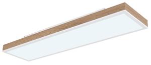 Светодиодный потолочный светильник Globo, 80x20x7,8 см, опал/белый/темно-коричневый