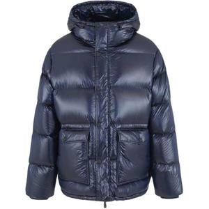 Куртка пуховая мужская синяя EMPORIO ARMANI