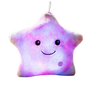 Разноцветная светящаяся плюшевая кукла высотой 35 см MLING, фиолетовый