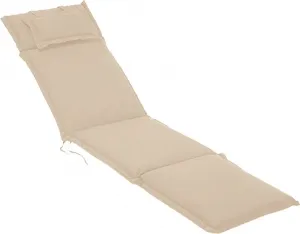 Подушка для сада Riess-ambiente Outdoor Cushion ROG 185 см бежевая, подушка для сиденья, подушка для шезлонга, садовая подушка для стула, подушка для балкона Riess-Ambiente