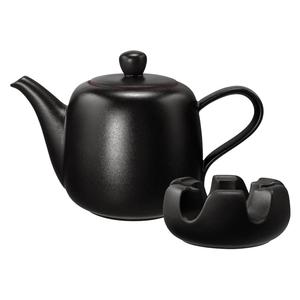 Чайник Чайник с подставкой Liberty Velvet Black 1,6 л черный Seltmann Weiden, черный