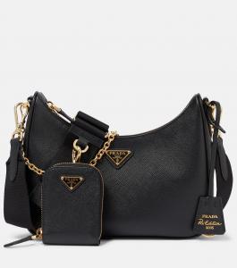 Редакция 2005 Маленькая кожаная сумка через плечо Prada, Nero 1