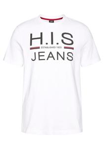 Футболка H.I.S, морской синий/белый