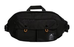 Adidas Полиэстеровая слинг-сумка через плечо поясная сумка унисекс классическая черная