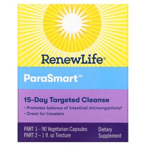 Добавка Renew Life направленное действие ParaSmart микробиологическое очищение