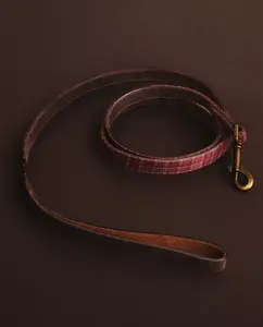 Поводок Zara Home Leather Christmas Dog, красный