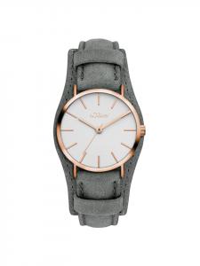 s.Oliver Наручные часы со сдержанным съемным ремешком серого цвета
