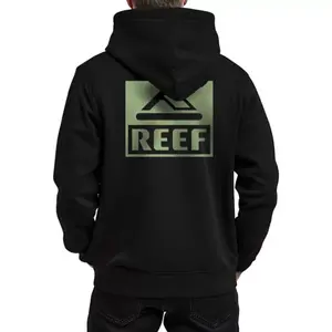 Мужской флисовый пуловер с капюшоном Reef, черный