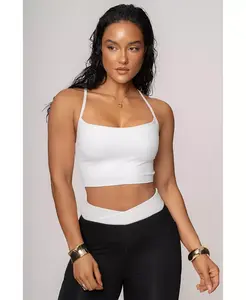 Женский укороченный топ для активного отдыха JLUXLABEL, черный