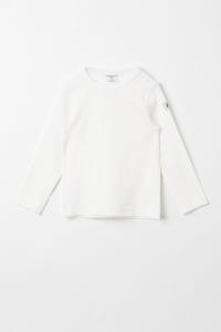 Поларн о топ Pyret с длинными рукавами из органического хлопка Polarn O Pyret, белый