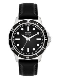 s.Oliver Аналоговые часы в черном цвете