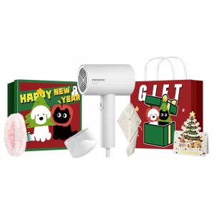 Фен 1800W холодный и горячий воздух Negative Ion компактный, портативный, стильный, легкий, Unisex PH1628 POREE