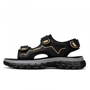 GAISIMA Пляжные сандалии мужские черно-желтые, цвет Black Yellow