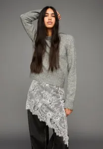 Юбка а-силуэта Bershka, White