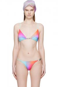 Casablanca Разноцветный стеклянный градиентный верх бикини