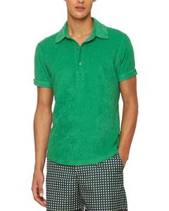 Себастьян Поло из махровой ткани Orlebar Brown, зеленый