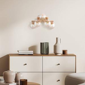 Настенный светильник Maytoni Decorative Lighting Dallas Typ F, цветное стекло / смешанный металл - 5 ламп - золото