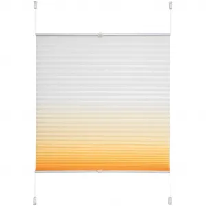 Плиссе Градиент цвета защита от света без сверления, натягивается Liedeco, оранжевый