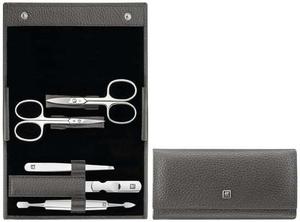 Дорожный набор - серый, кожаный чехол, 5 предметов - Серый Zwilling Classic Inox, Zwilling Beauty, серый
