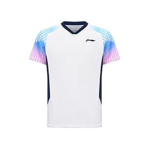 LINING Футболка Unisex White для бадминтона