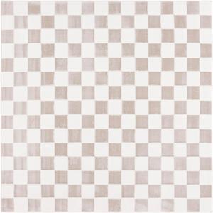 Ковер SAFAVIEH, 201 x 201 см, коллекции Groove - Ivory/Beige, геометрический рисунок, идеален для помещений с высокой проходимостью в гостиной, спальне, столовой (GRV122A)