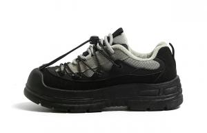 HUANQIU Абразивостойкие утепленные низкие туристические ботинки для женщин Black Gray