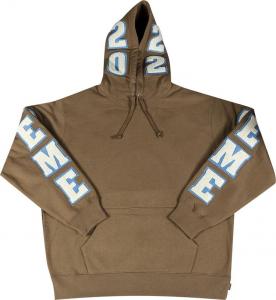 Толстовка Supreme Team Chenille Hooded Sweatshirt 'Olive Brown', коричневый