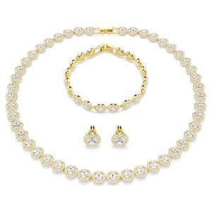 Набор украшений Swarovski Una Swarovski Una Angelic, 3 предмета, белый/с позолоченным покрытием