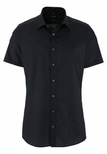 OLYMP Рубашка на пуговицах Slim fit в черном цвете